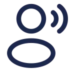 User Speak Rounded SVG Icon